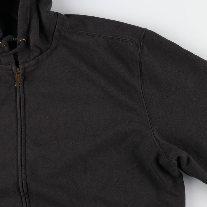 Carhartt Loose Fit Full-Zip Hoodie, Men's XXL cotton black type Vintage Second Hand