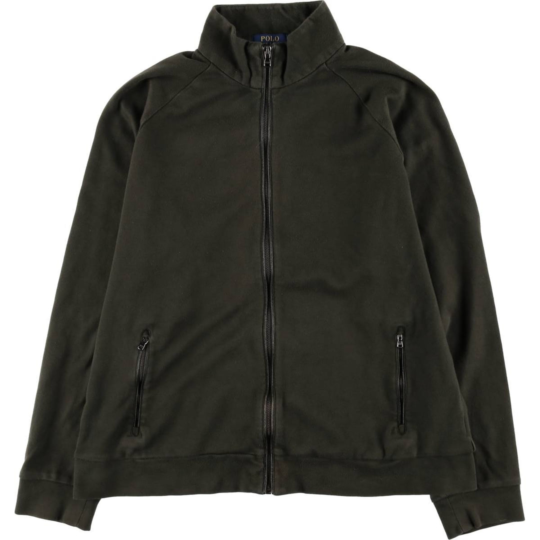 Ralph Lauren POLO RALPH LAUREN full-zip sweatshirt, men's size XL cotton Khaki type Vintage Second Hand