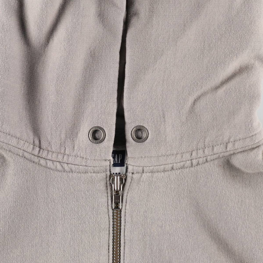 GAP Sweat Full Zip Hoodie, Men's Size L cotton gray type Vintage Second Hand