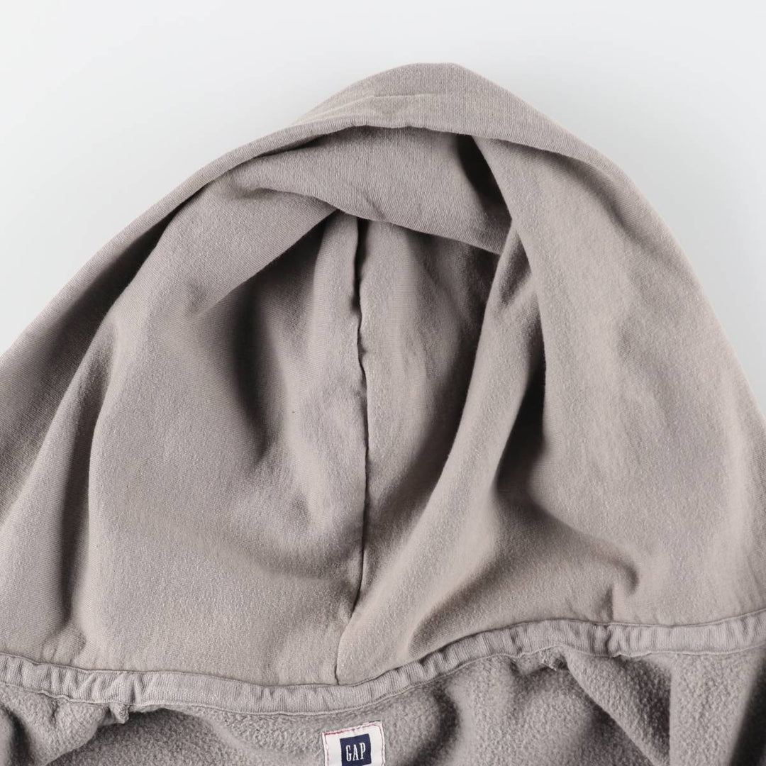 GAP Sweat Full Zip Hoodie, Men's Size L cotton gray type Vintage Second Hand
