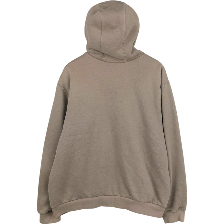 Carhartt Sweat Full Zip Hoodie Men's XL cotton Khaki type brown Vintage Second Hand