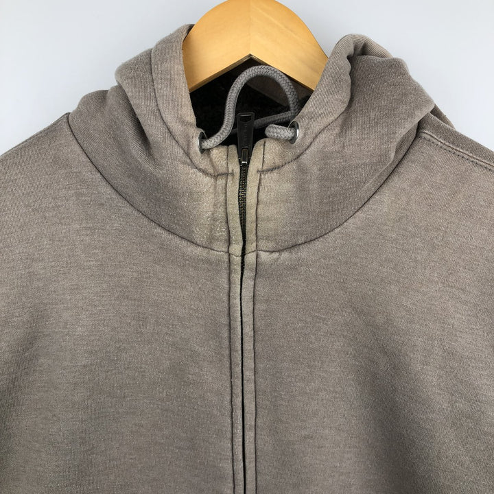 Carhartt Sweat Full Zip Hoodie Men's XL cotton Khaki type brown Vintage Second Hand