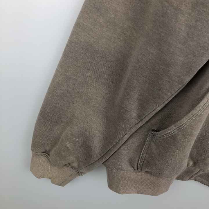 Carhartt Sweat Full Zip Hoodie Men's XL cotton Khaki type brown Vintage Second Hand