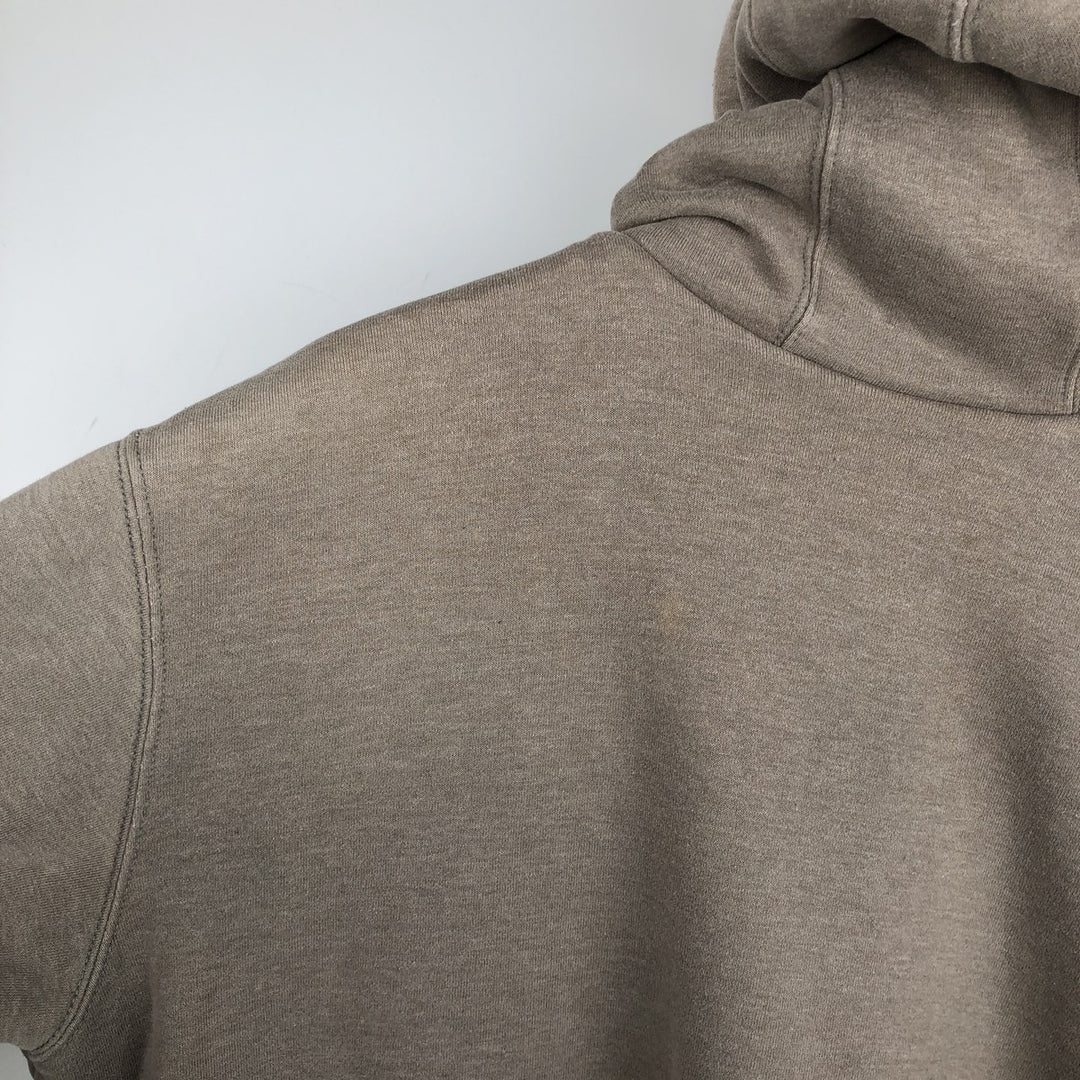 Carhartt Sweat Full Zip Hoodie Men's XL cotton Khaki type brown Vintage Second Hand