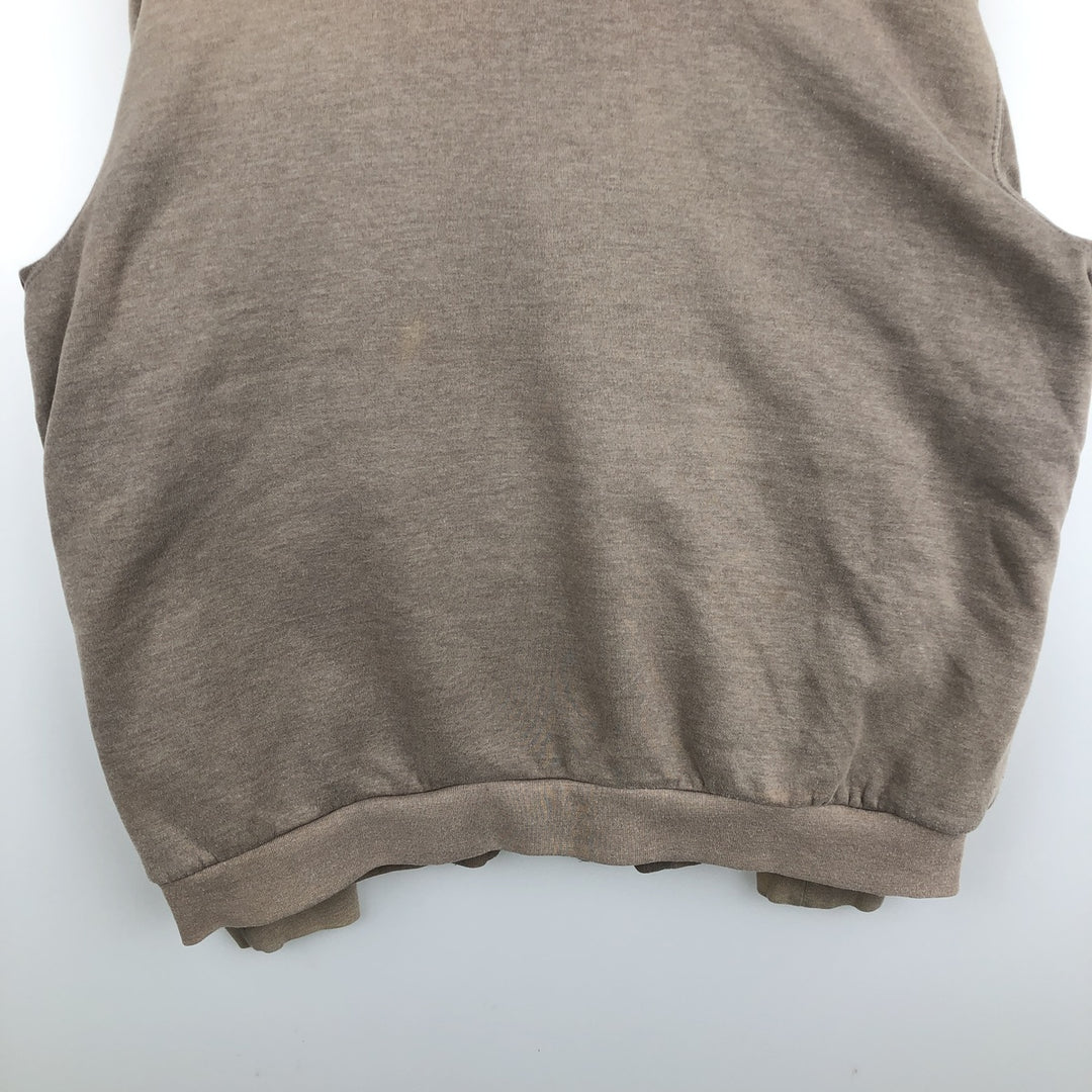 Carhartt Sweat Full Zip Hoodie Men's XL cotton Khaki type brown Vintage Second Hand