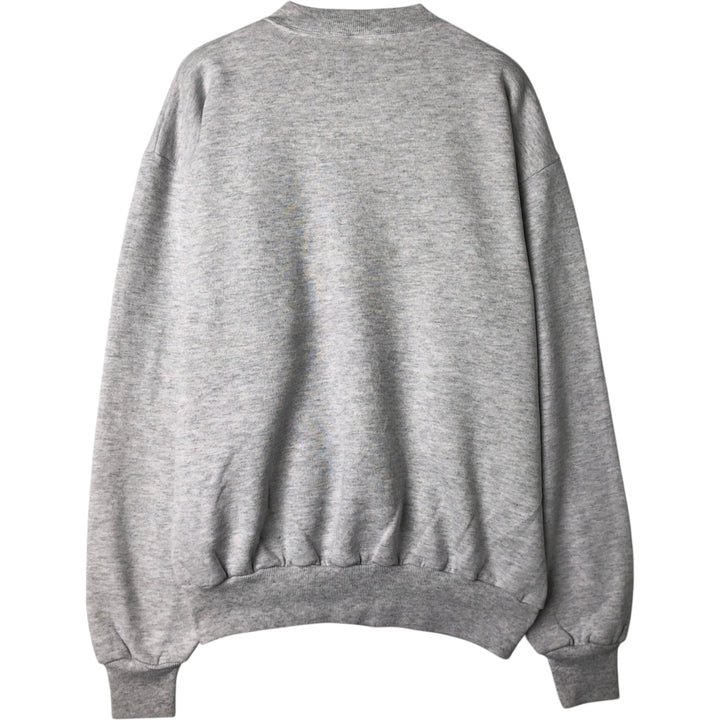 90'S Jerzees Plain Blank Sweatshirt Trainer Men's M Size Vintage cotton gray type Vintage Second Hand