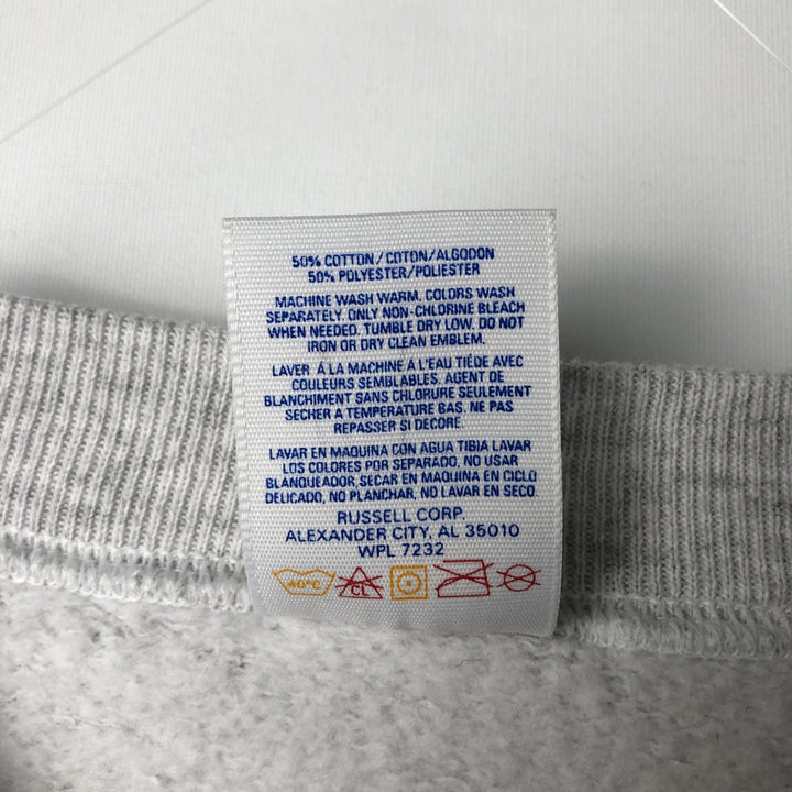 90'S Jerzees Plain Blank Sweatshirt Trainer Men's M Size Vintage cotton gray type Vintage Second Hand