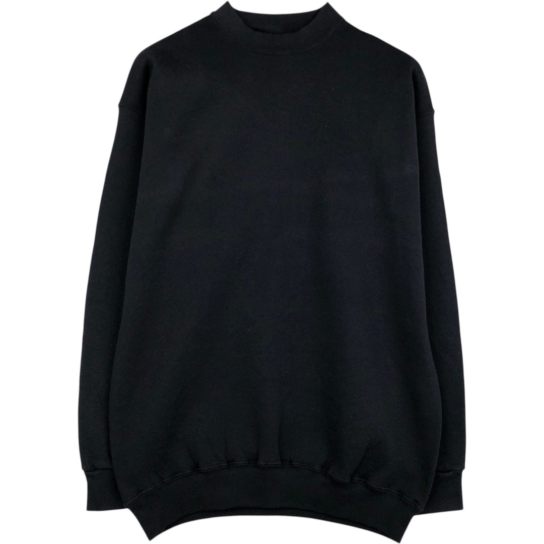 90'S Discus Athletic Plain Blank Sweatshirt, Men's Size L (approx.), Vintage cotton black type Vintage Second Hand
