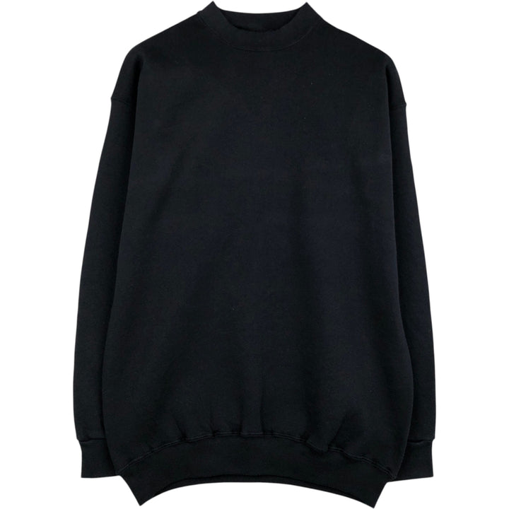 90'S Discus Athletic Plain Blank Sweatshirt, Men's Size L (approx.), Vintage cotton black type Vintage Second Hand