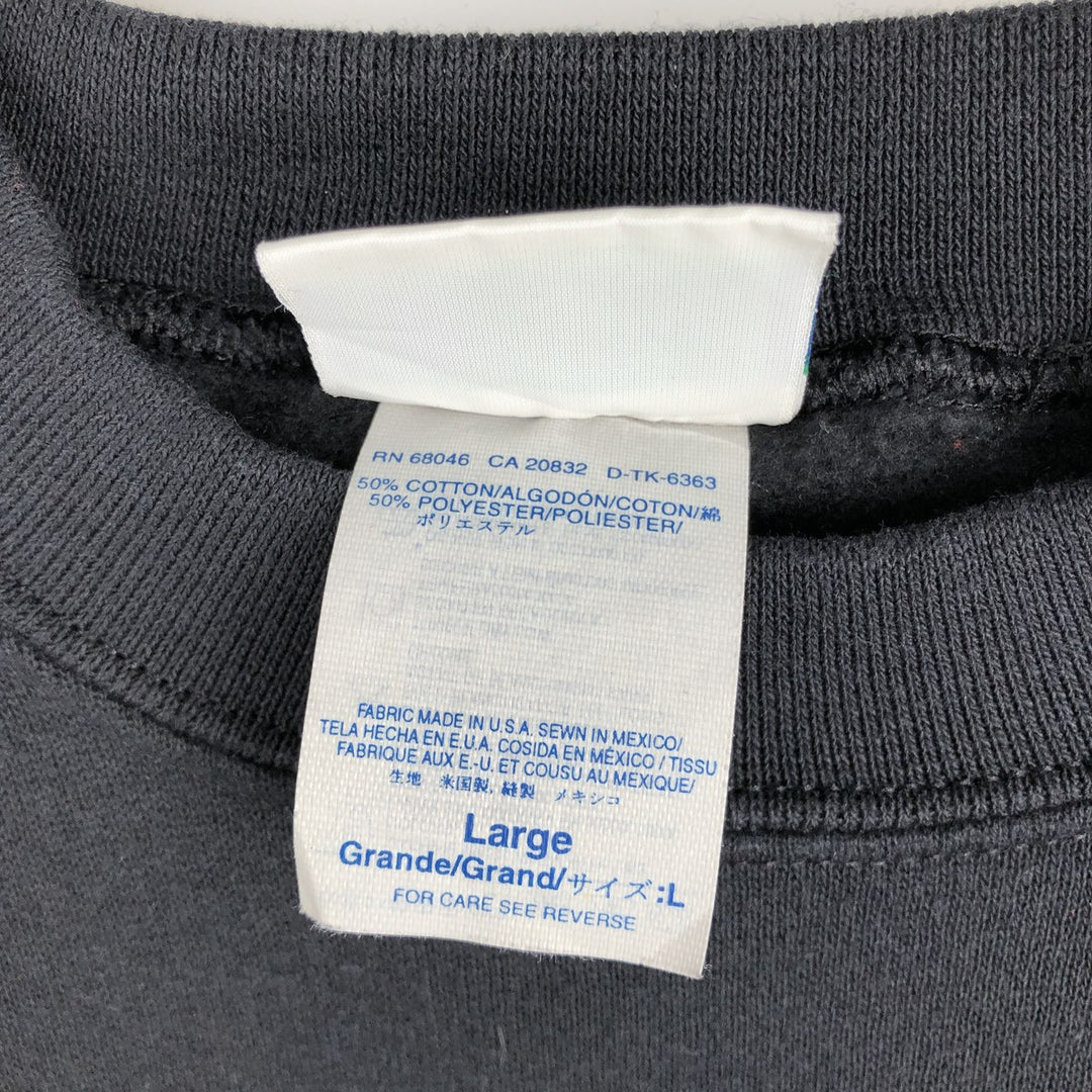 90'S Discus Athletic Plain Blank Sweatshirt, Men's Size L (approx.), Vintage cotton black type Vintage Second Hand