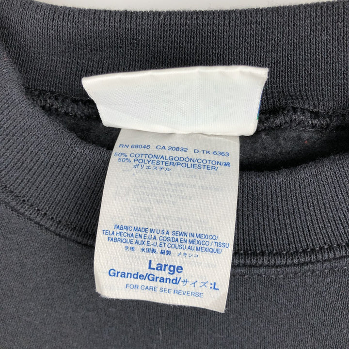 90'S Discus Athletic Plain Blank Sweatshirt, Men's Size L (approx.), Vintage cotton black type Vintage Second Hand
