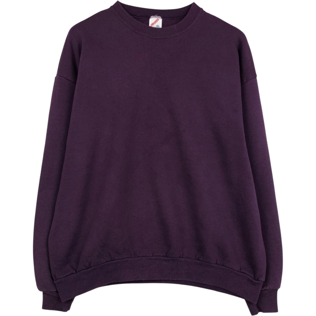 80s-90'S Jerzees Plain Blank Sweatshirt Trainer Made in USA Men's XL Vintage cotton purple type Vintage Second Hand