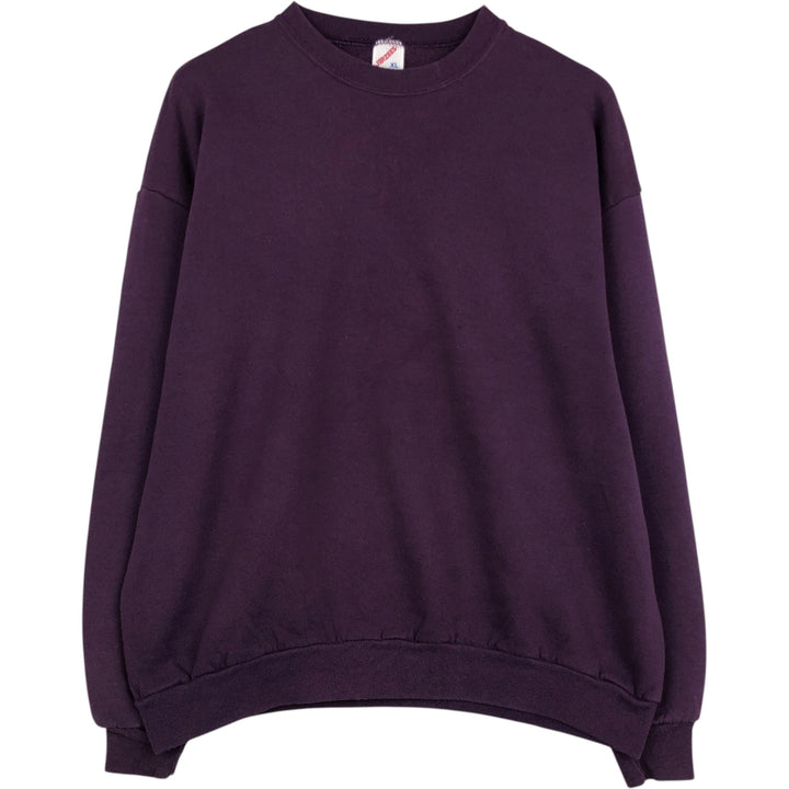 80s-90'S Jerzees Plain Blank Sweatshirt Trainer Made in USA Men's XL Vintage cotton purple type Vintage Second Hand