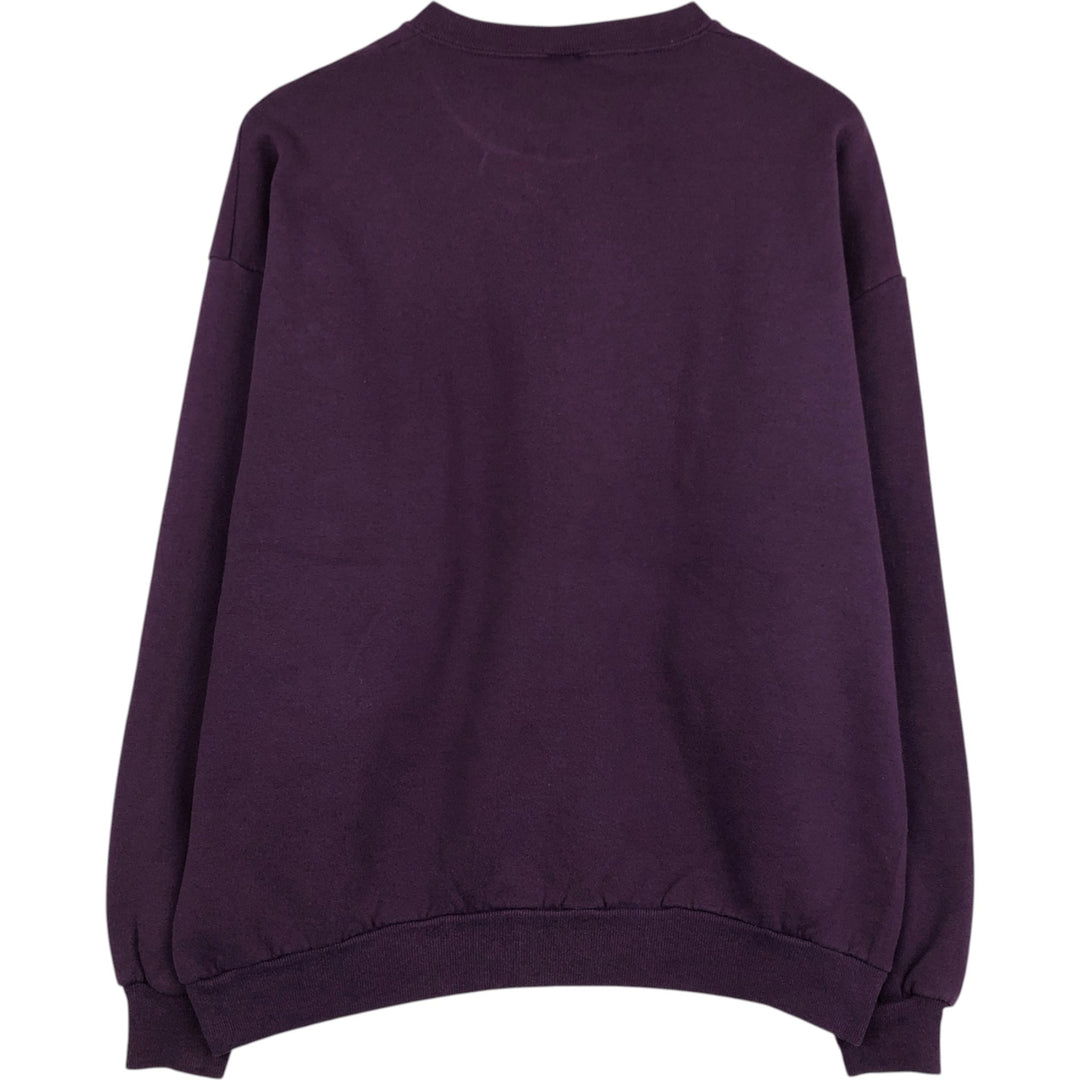 80s-90'S Jerzees Plain Blank Sweatshirt Trainer Made in USA Men's XL Vintage cotton purple type Vintage Second Hand