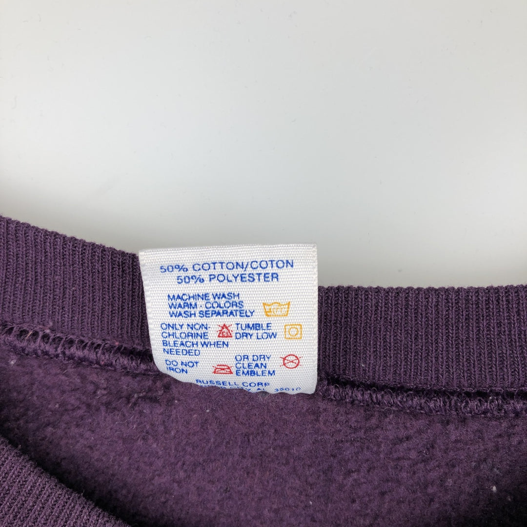 80s-90'S Jerzees Plain Blank Sweatshirt Trainer Made in USA Men's XL Vintage cotton purple type Vintage Second Hand