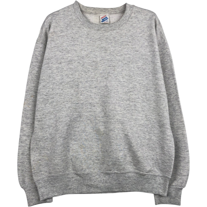 80s-90'S Jerzees Plain Blank Sweatshirt Trainer Made in USA Men's M Vintage cotton gray type Vintage Second Hand