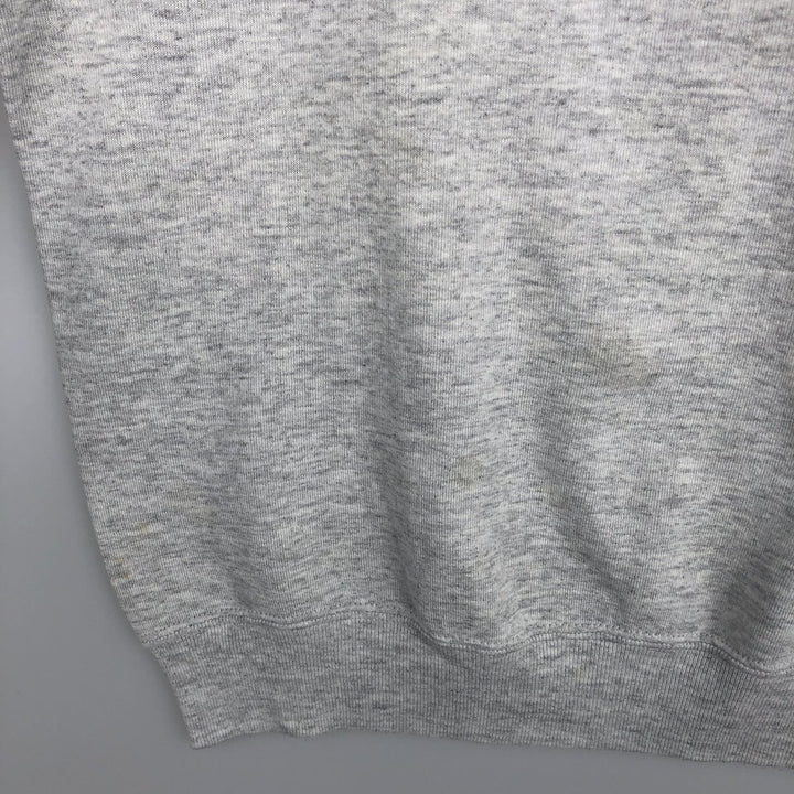80s-90'S Jerzees Plain Blank Sweatshirt Trainer Made in USA Men's M Vintage cotton gray type Vintage Second Hand