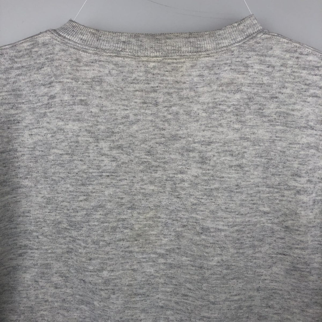80s-90'S Jerzees Plain Blank Sweatshirt Trainer Made in USA Men's M Vintage cotton gray type Vintage Second Hand