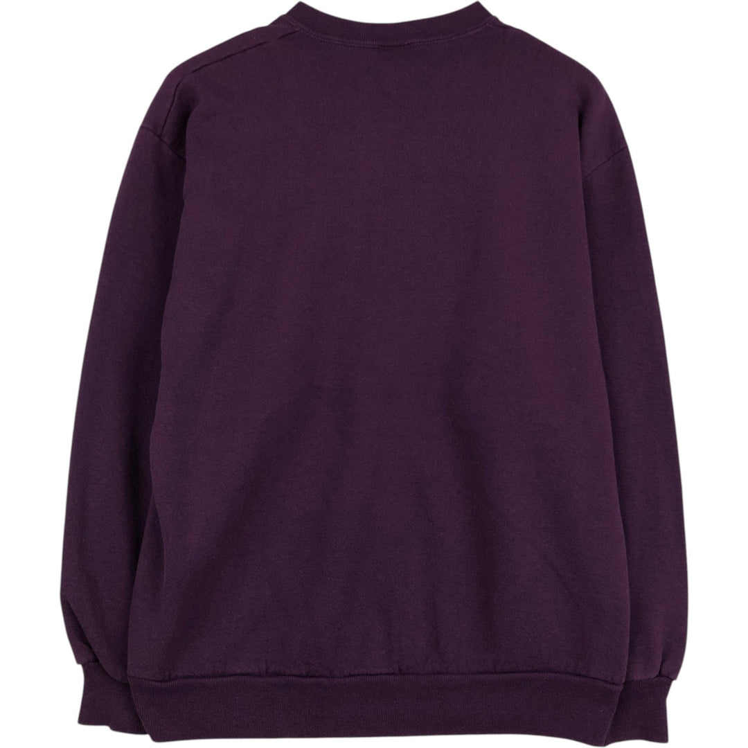 80s-90'S Jerzees Plain Blank Sweatshirt Trainer Made in USA Men's Size L Vintage cotton purple type Vintage Second Hand