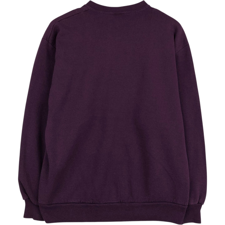 80s-90'S Jerzees Plain Blank Sweatshirt Trainer Made in USA Men's Size L Vintage cotton purple type Vintage Second Hand