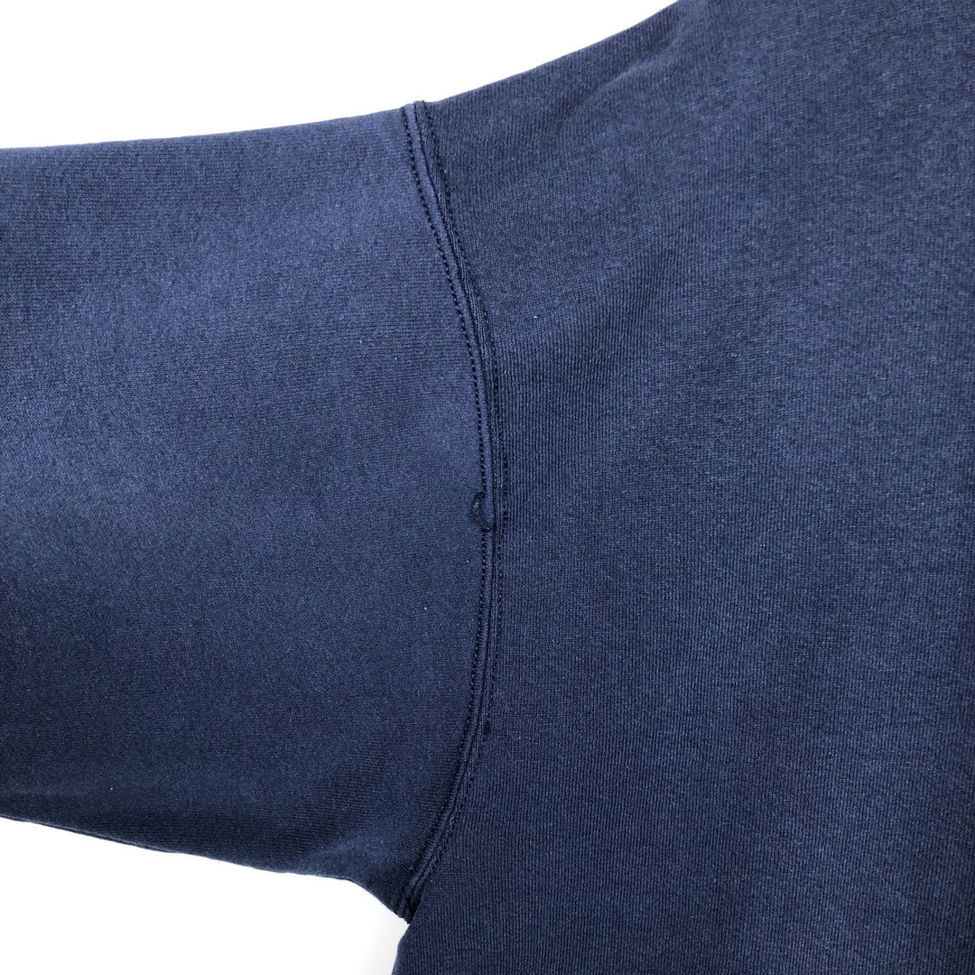 90'S BVD plain blank sweatshirt, sweatshirt, made in USA, men's XL size, vintage cotton navy blue type Vintage Second Hand