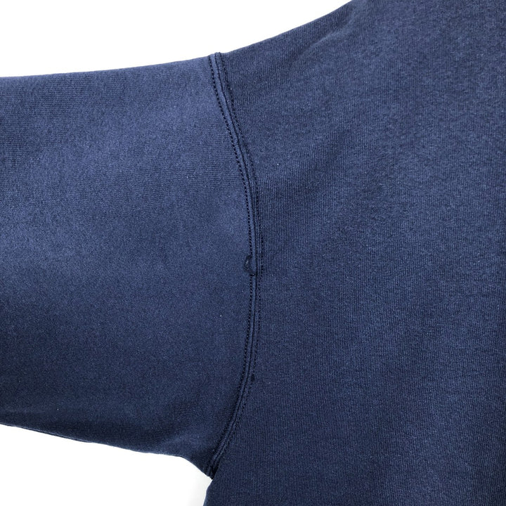 90'S BVD plain blank sweatshirt, sweatshirt, made in USA, men's XL size, vintage cotton navy blue type Vintage Second Hand