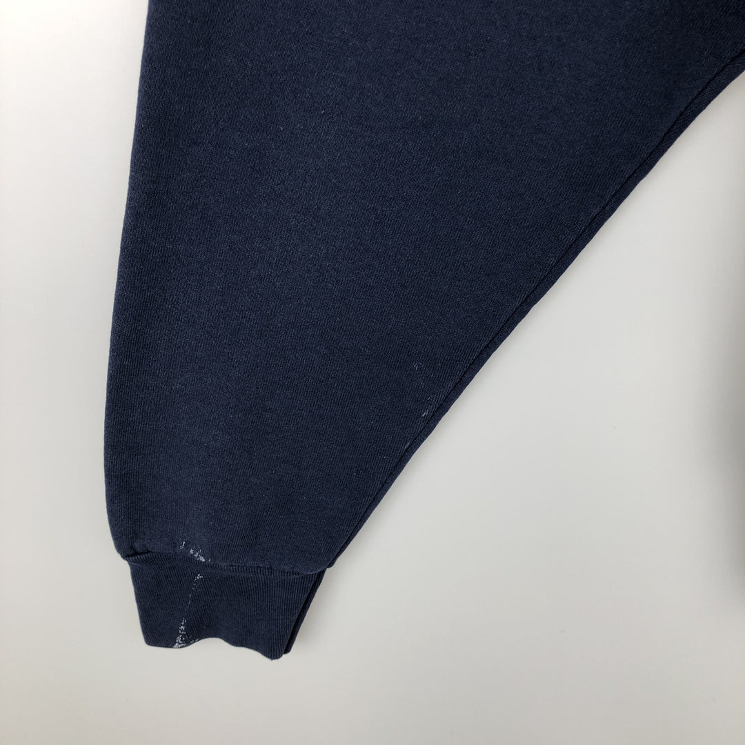 90'S BVD plain blank sweatshirt, sweatshirt, made in USA, men's XL size, vintage cotton navy blue type Vintage Second Hand