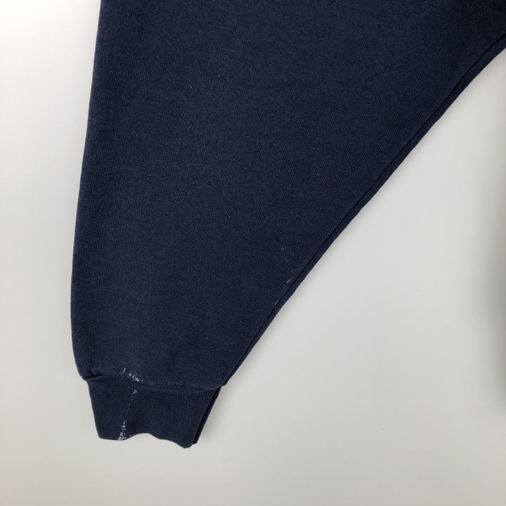 90'S BVD plain blank sweatshirt, sweatshirt, made in USA, men's XL size, vintage cotton navy blue type Vintage Second Hand