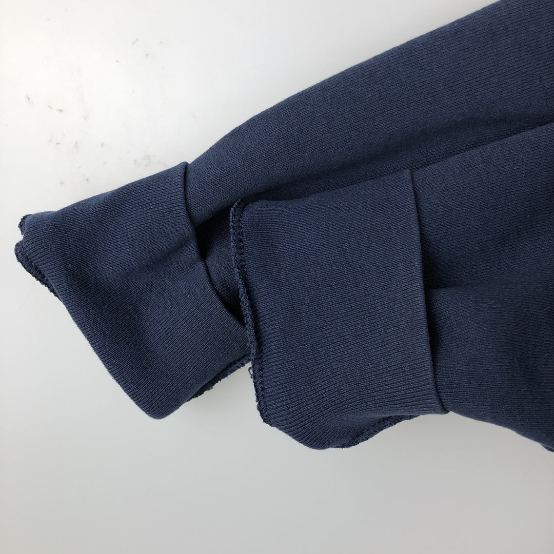 90'S BVD plain blank sweatshirt, sweatshirt, made in USA, men's XL size, vintage cotton navy blue type Vintage Second Hand