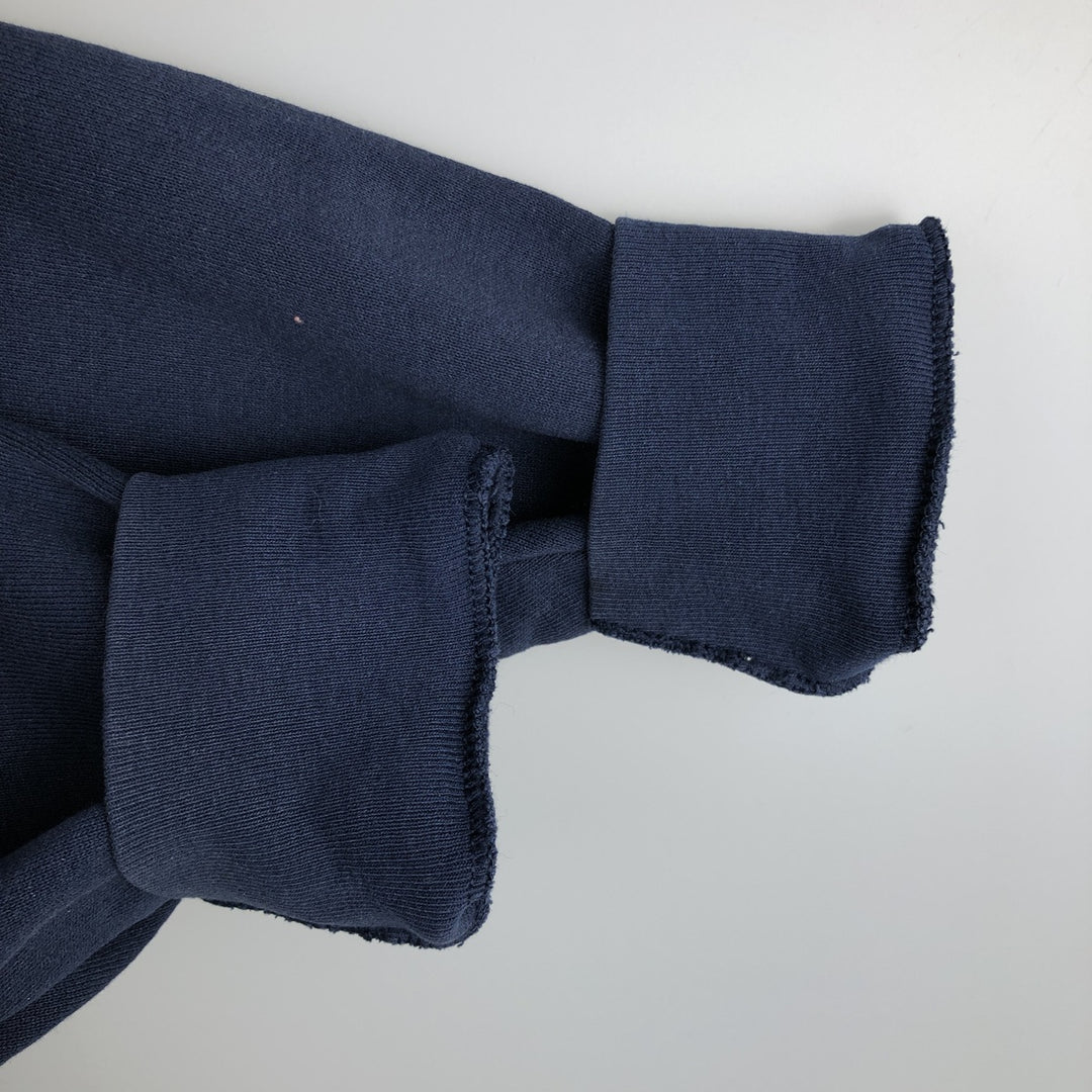 90'S BVD plain blank sweatshirt, sweatshirt, made in USA, men's XL size, vintage cotton navy blue type Vintage Second Hand