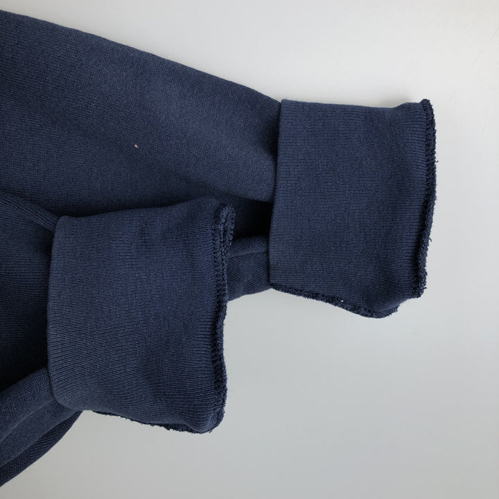 90'S BVD plain blank sweatshirt, sweatshirt, made in USA, men's XL size, vintage cotton navy blue type Vintage Second Hand