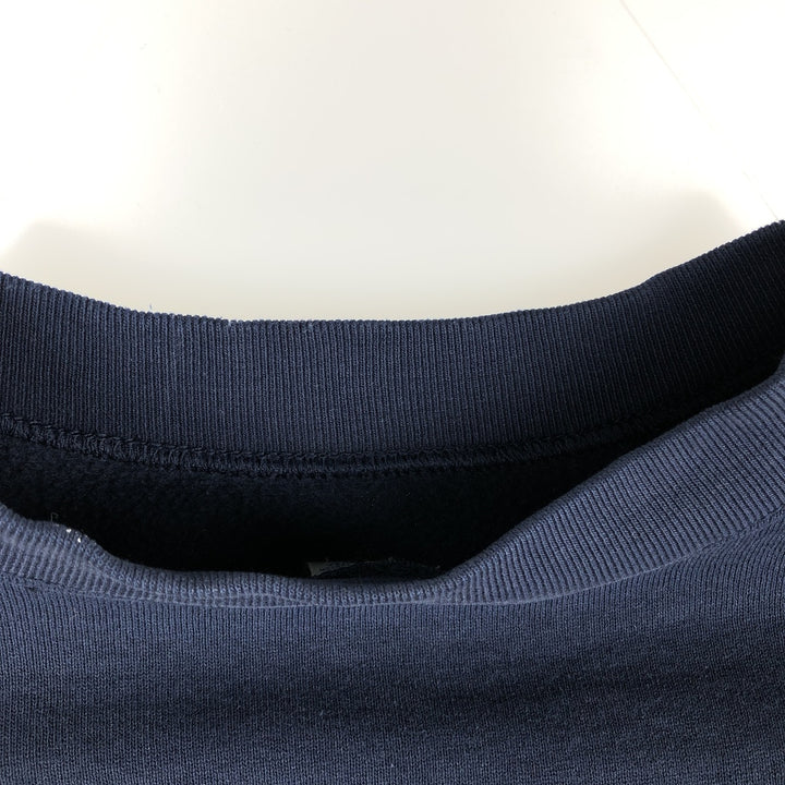 90'S BVD plain blank sweatshirt, sweatshirt, made in USA, men's XL size, vintage cotton navy blue type Vintage Second Hand