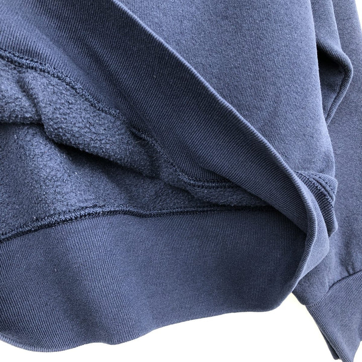 90'S BVD plain blank sweatshirt, sweatshirt, made in USA, men's XL size, vintage cotton navy blue type Vintage Second Hand