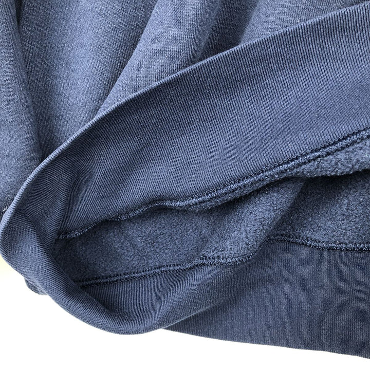 90'S BVD plain blank sweatshirt, sweatshirt, made in USA, men's XL size, vintage cotton navy blue type Vintage Second Hand