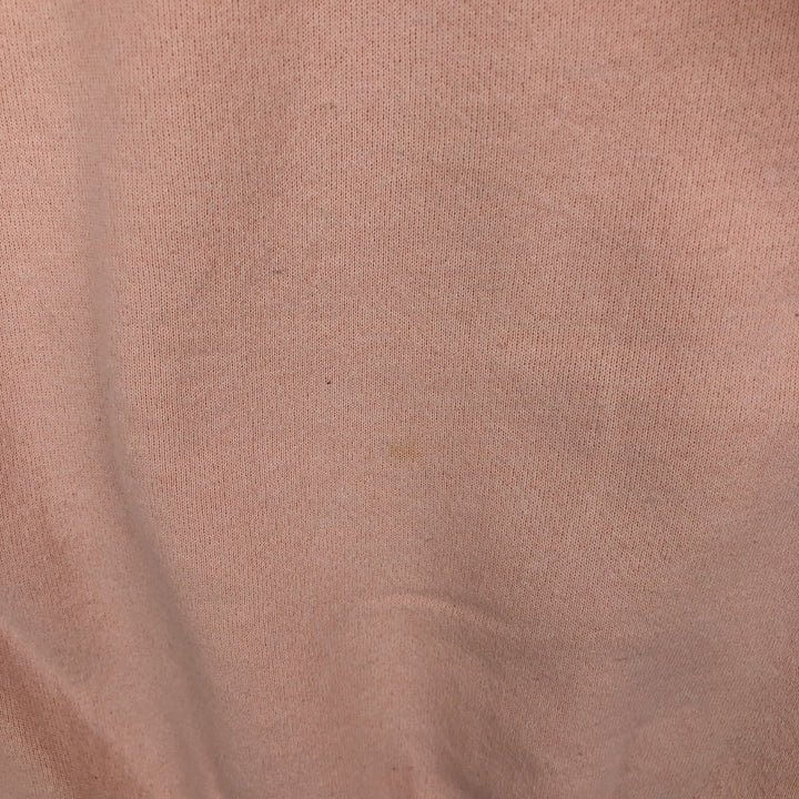 90'S Hanes plain blank sweatshirt, made in USA, men's XL size, vintage cotton coral Vintage Second Hand