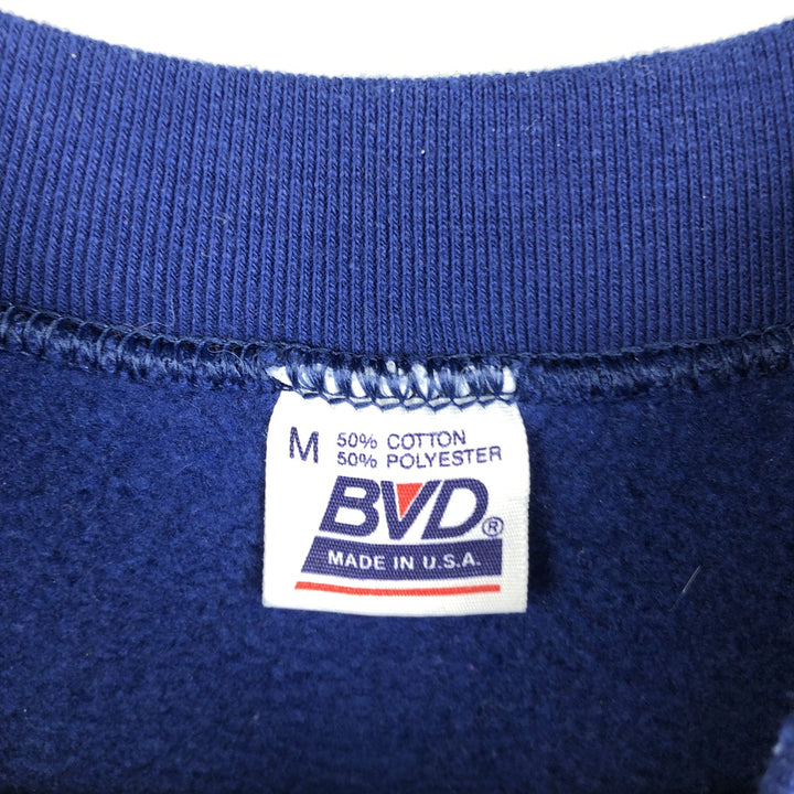 Vintage 90'S BVD blank sweatshirt, made in the USA, size M, men's. cotton blue type Vintage Second Hand