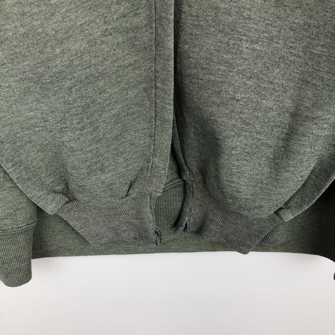 80s-90'S Jerzees Plain Blank Sweatshirt Trainer Made in USA Men's Size L Vintage polyester Khaki type Vintage Second Hand