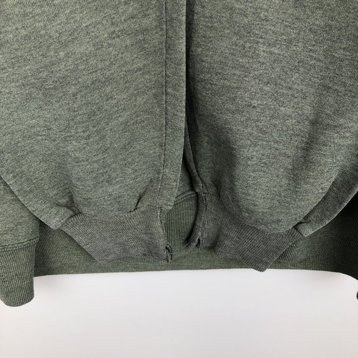 80s-90'S Jerzees Plain Blank Sweatshirt Trainer Made in USA Men's Size L Vintage polyester Khaki type Vintage Second Hand