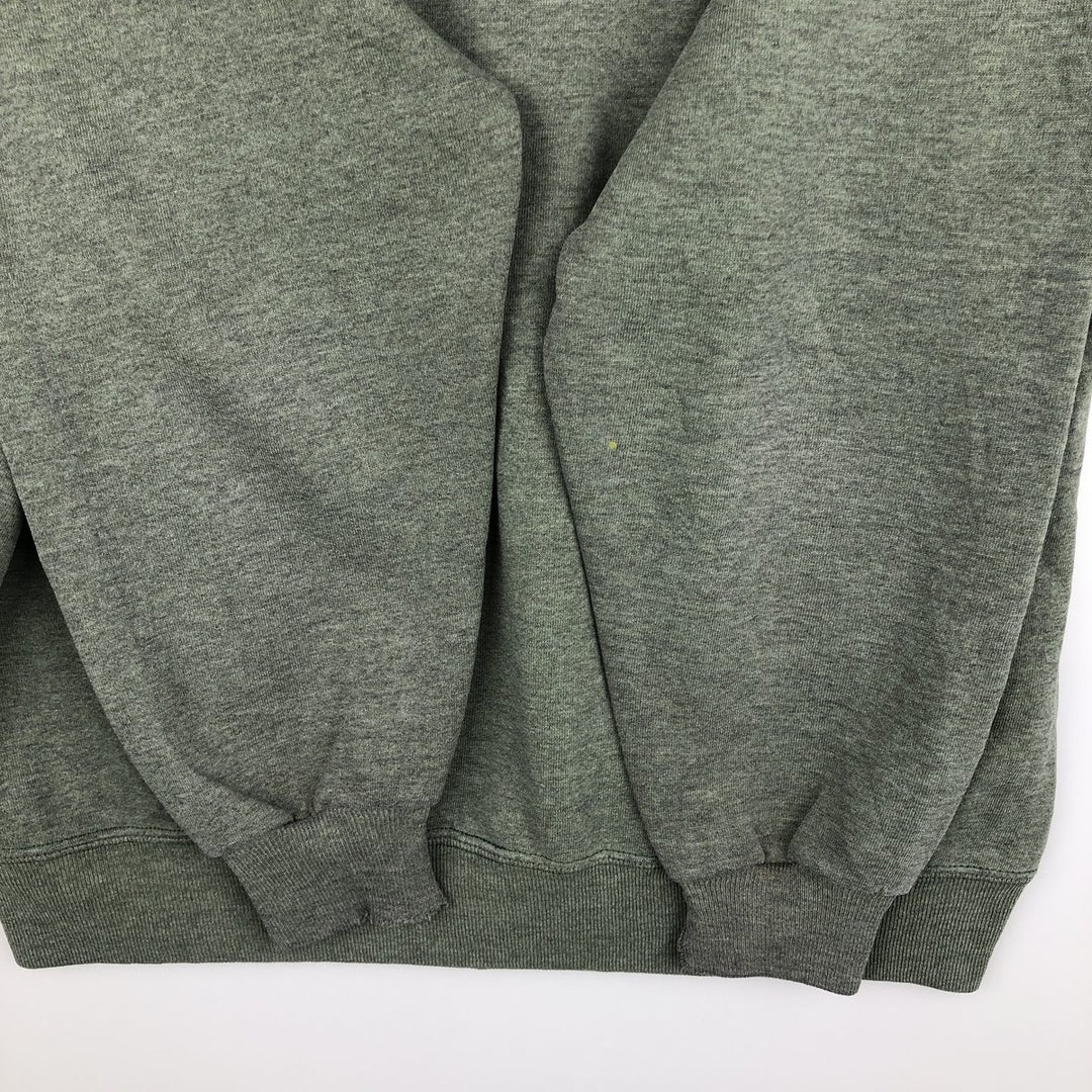 80s-90'S Jerzees Plain Blank Sweatshirt Trainer Made in USA Men's Size L Vintage polyester Khaki type Vintage Second Hand