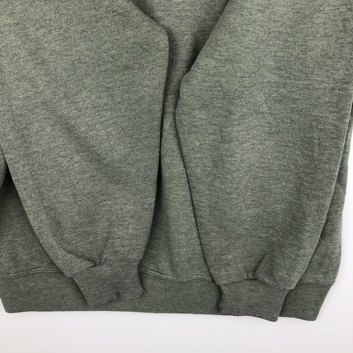 80s-90'S Jerzees Plain Blank Sweatshirt Trainer Made in USA Men's Size L Vintage polyester Khaki type Vintage Second Hand