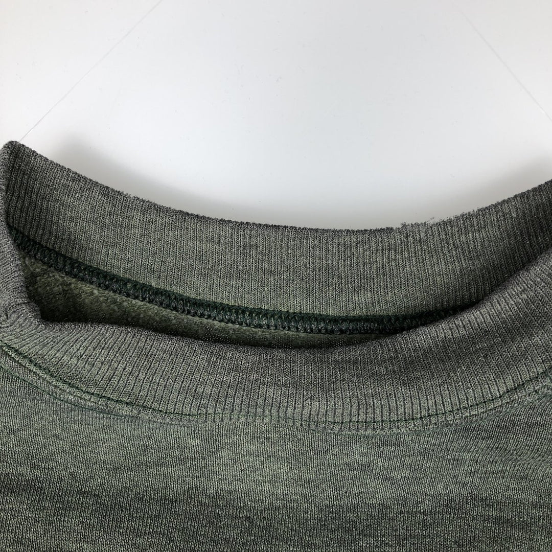 80s-90'S Jerzees Plain Blank Sweatshirt Trainer Made in USA Men's Size L Vintage polyester Khaki type Vintage Second Hand