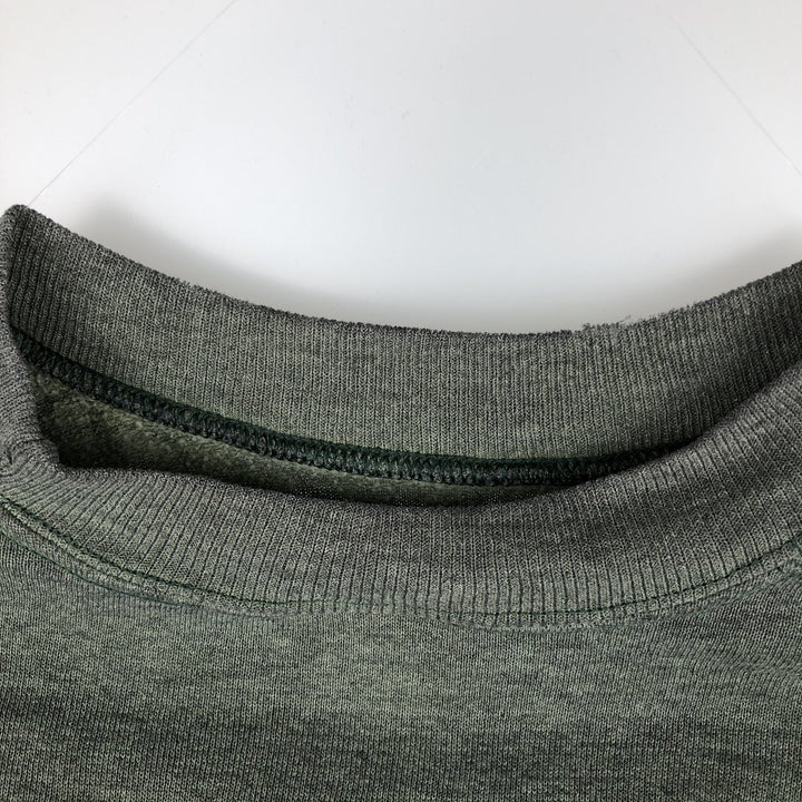 80s-90'S Jerzees Plain Blank Sweatshirt Trainer Made in USA Men's Size L Vintage polyester Khaki type Vintage Second Hand
