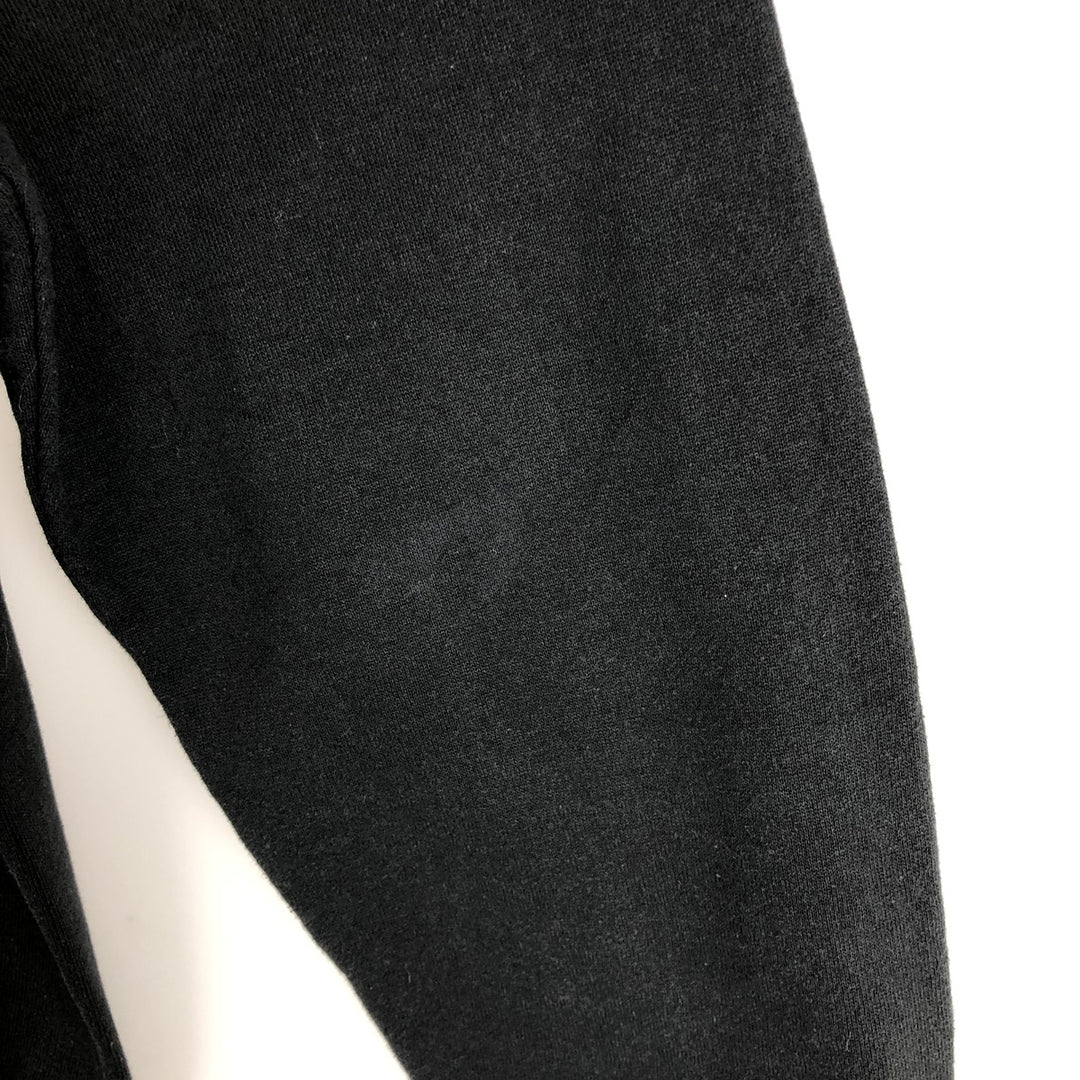 Jerzees Plain Blank Sweatshirt, Made in USA, Men's Size M (approx.) cotton black type Vintage Second Hand