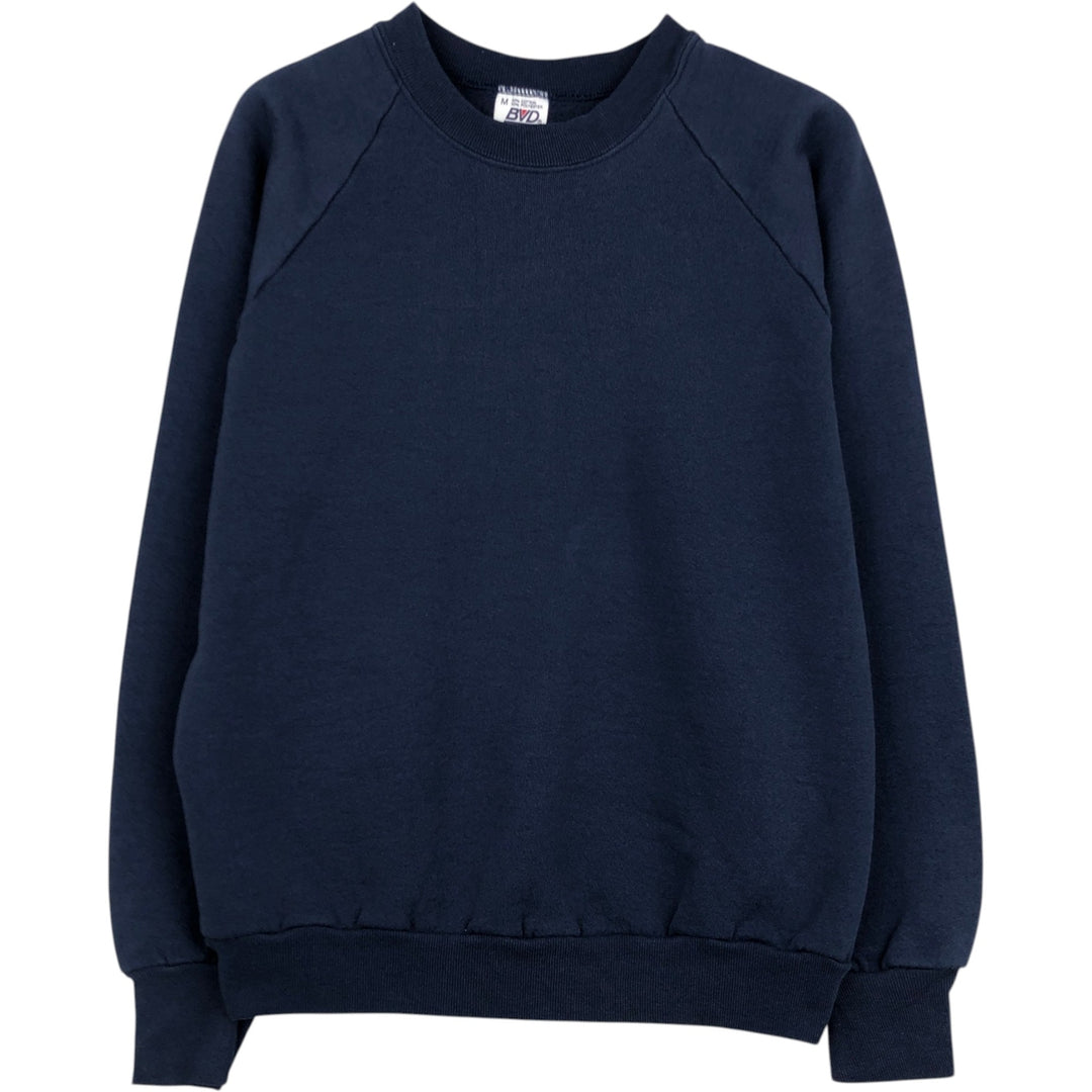 BVD Plain Blank Sweatshirt, Made in USA, Men's Size M cotton navy blue type Vintage Second Hand
