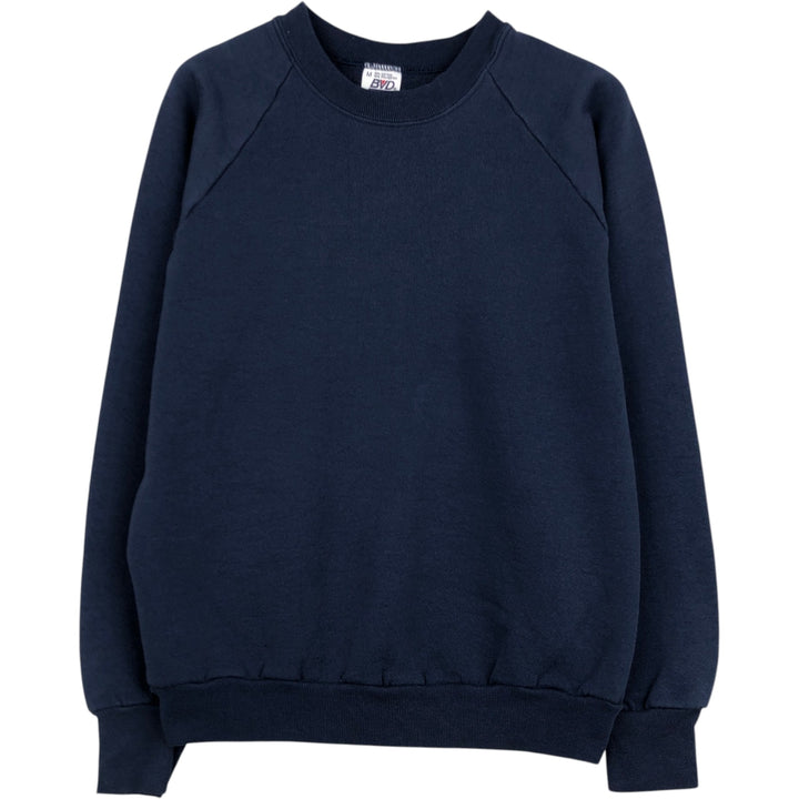 BVD Plain Blank Sweatshirt, Made in USA, Men's Size M cotton navy blue type Vintage Second Hand