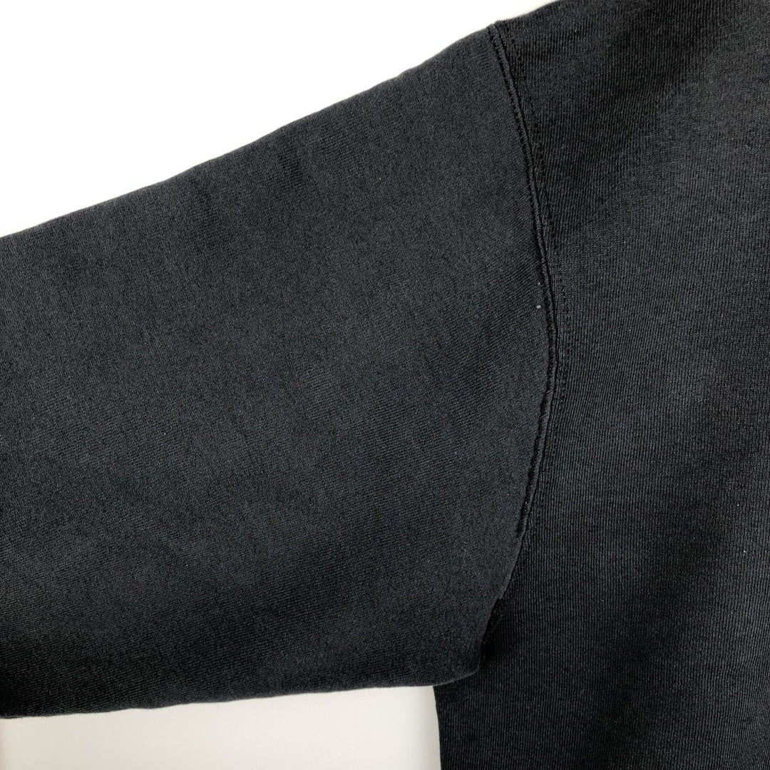 90'S BVD plain blank sweatshirt, sweatshirt, made in USA, men's XL size, vintage cotton black type Vintage Second Hand