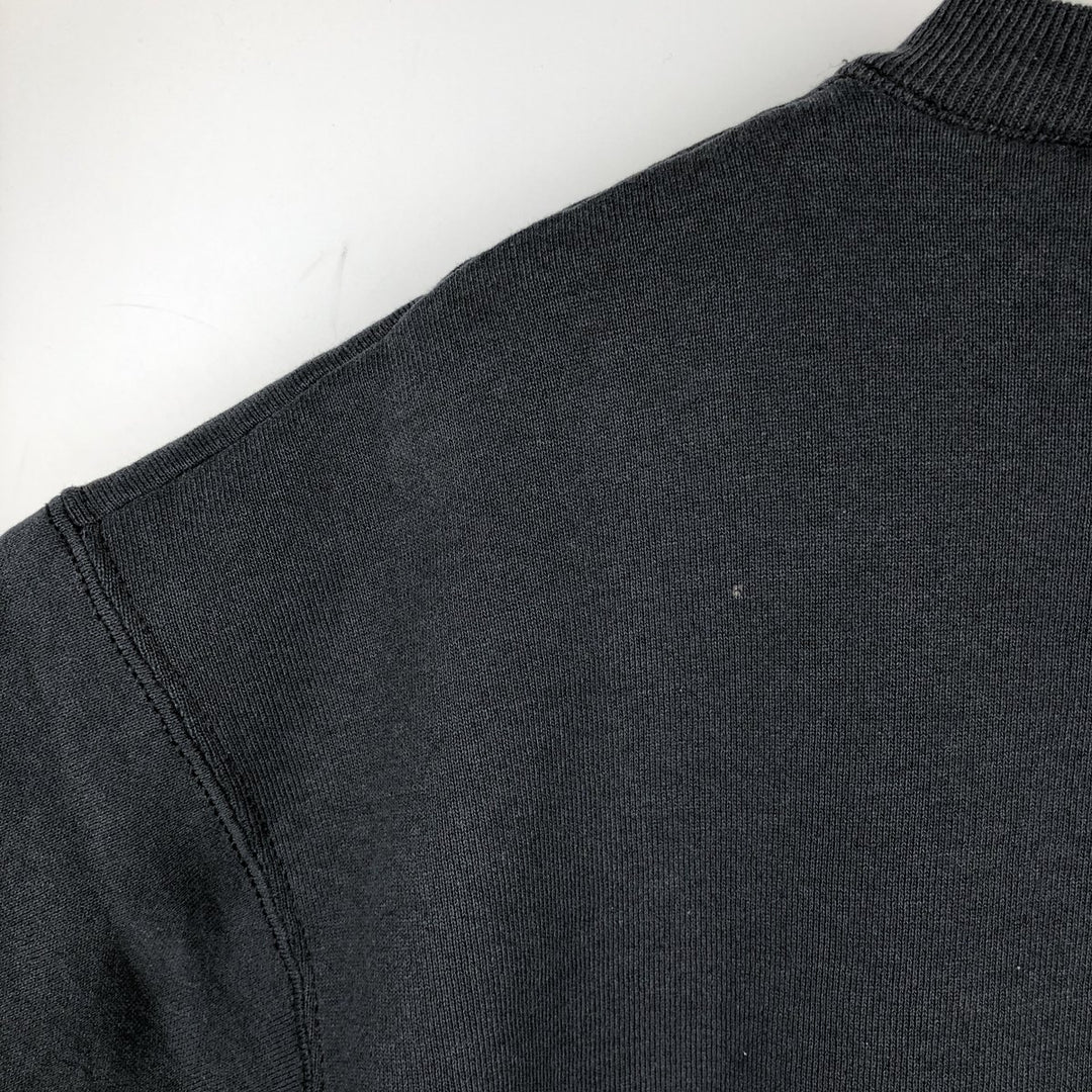 90'S BVD plain blank sweatshirt, sweatshirt, made in USA, men's XL size, vintage cotton black type Vintage Second Hand