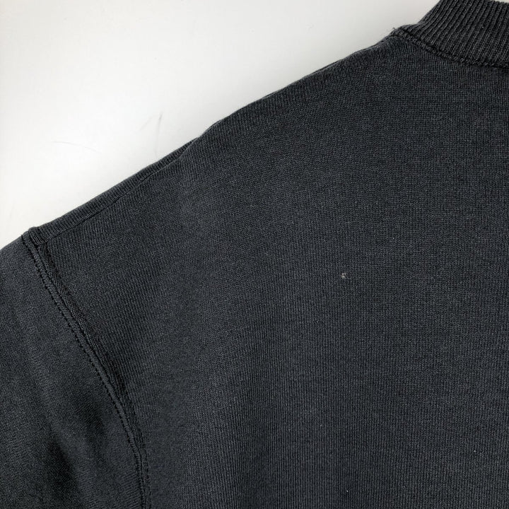 90'S BVD plain blank sweatshirt, sweatshirt, made in USA, men's XL size, vintage cotton black type Vintage Second Hand