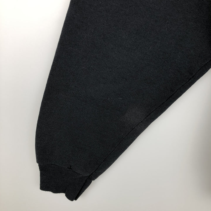 90'S BVD plain blank sweatshirt, sweatshirt, made in USA, men's XL size, vintage cotton black type Vintage Second Hand