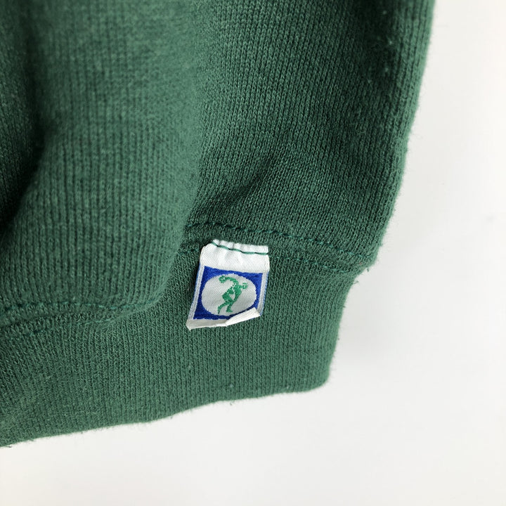 Discus Athletic Plain Blank Sweatshirt, Made in USA, Men's Size XL (approx.) cotton green type Vintage Second Hand